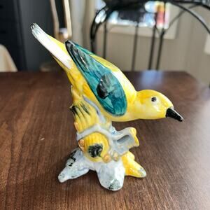 Vintage Stangl Art Pottery Birds Yellow Kentucky Warbler Bird Figurine 3447